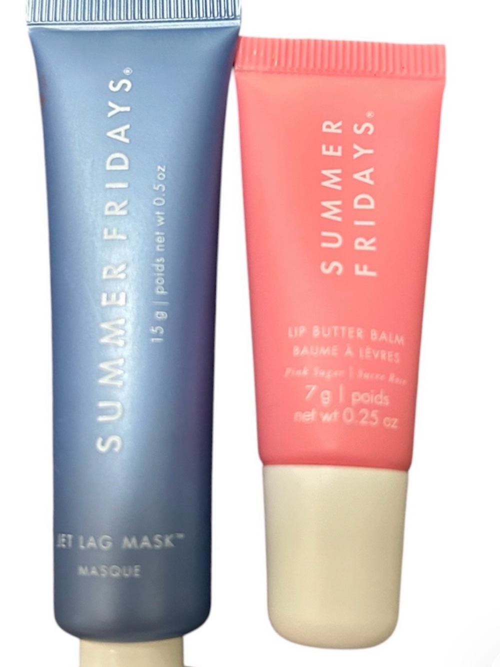 Summer Fridays Pink Lip Butter Balm & Blue Jet Lag Mask Duo